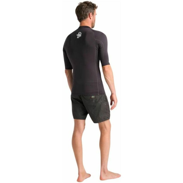 2026 C-Skins Mens NuWave UV Basics Short Sleeve Rash Vest C-NLYSSMC - Anthracite